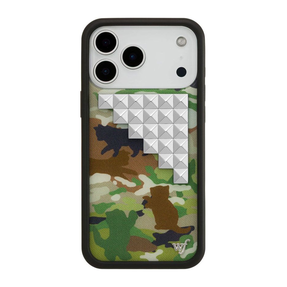 Cat Camo Stud iPhone Case