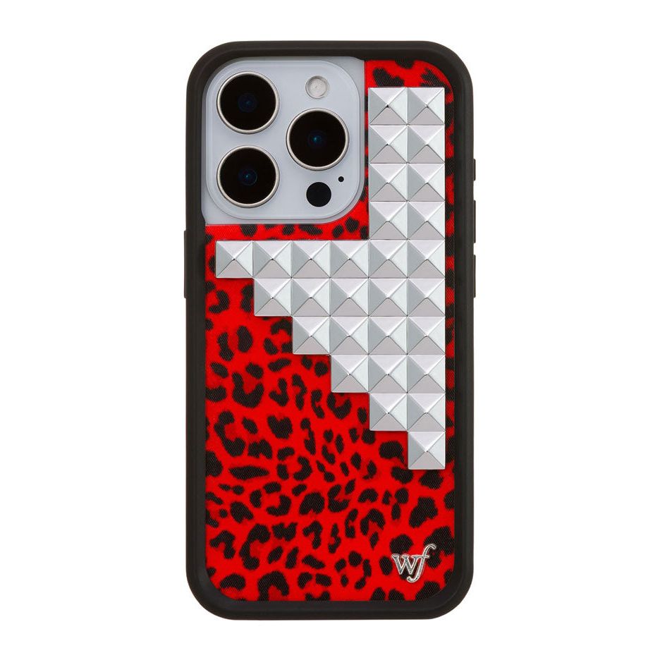 Red Meow Stud iPhone Case