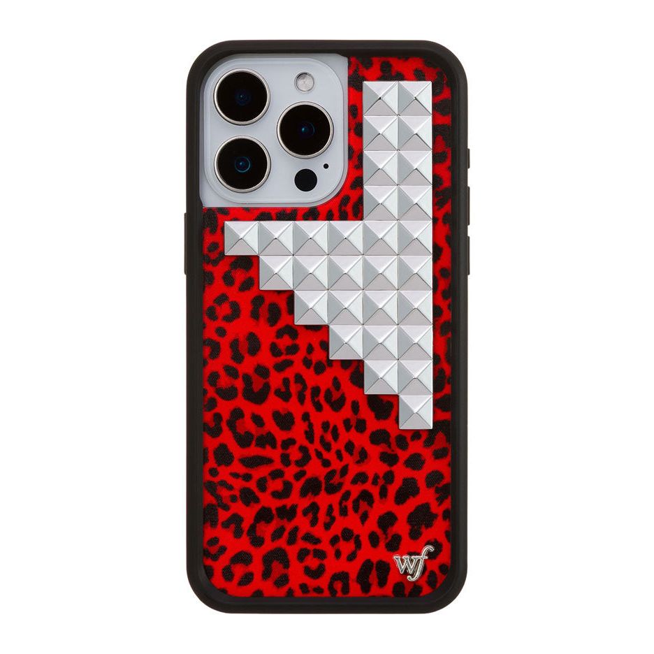 Red Meow Stud iPhone Case