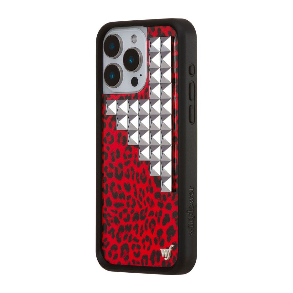 Red Meow Stud iPhone Case