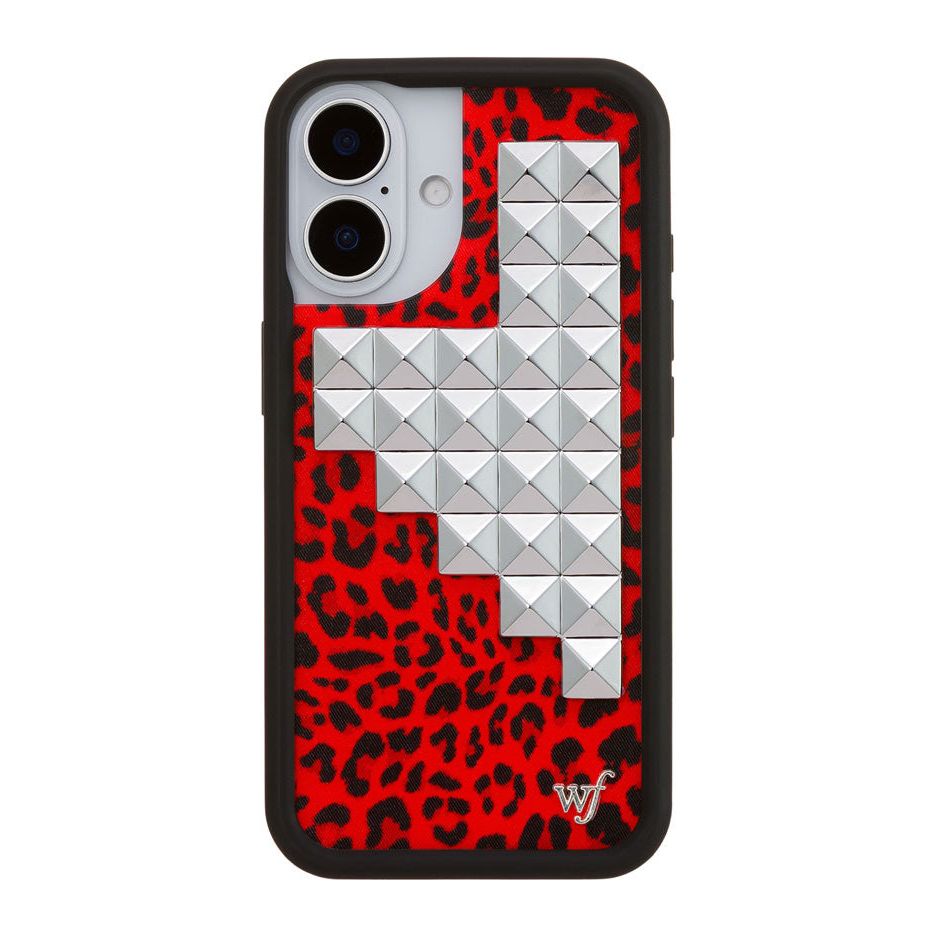 Red Meow Stud iPhone Case