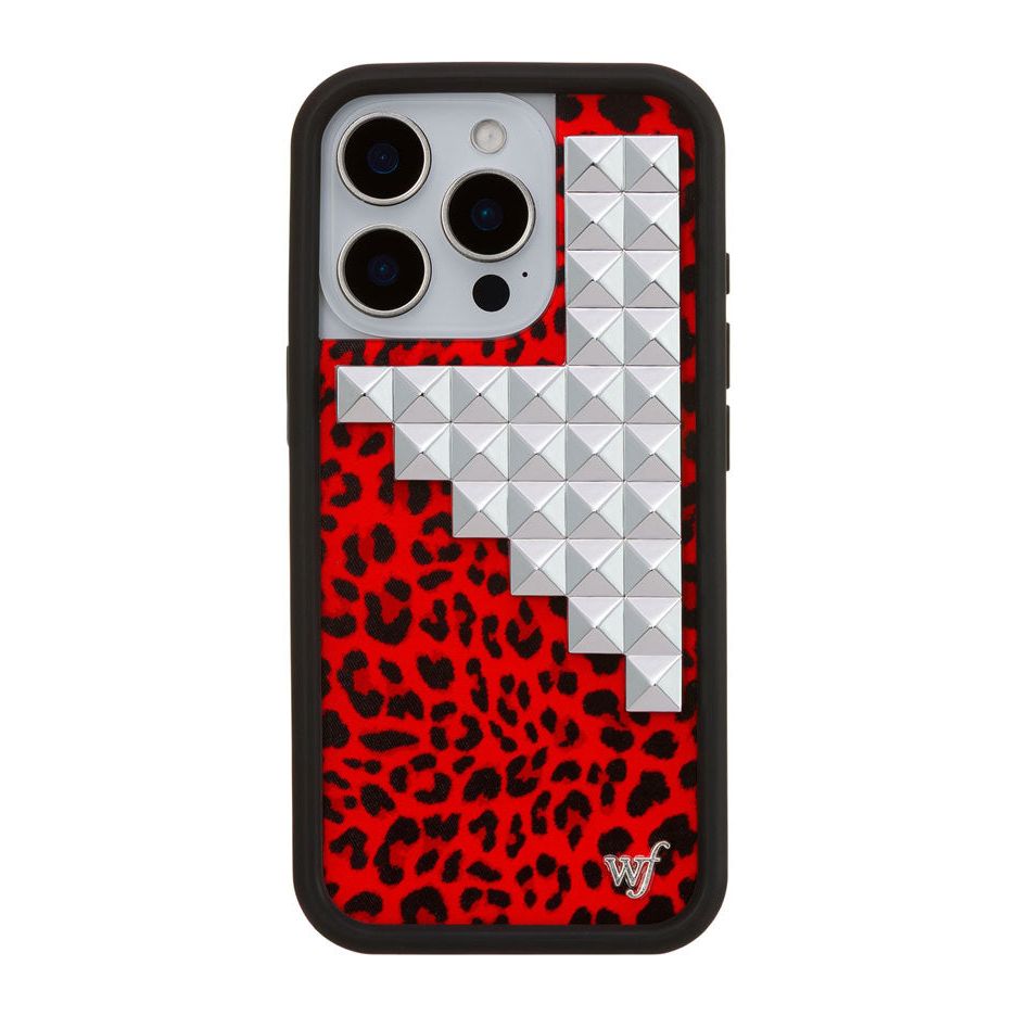 Red Meow Stud iPhone Case