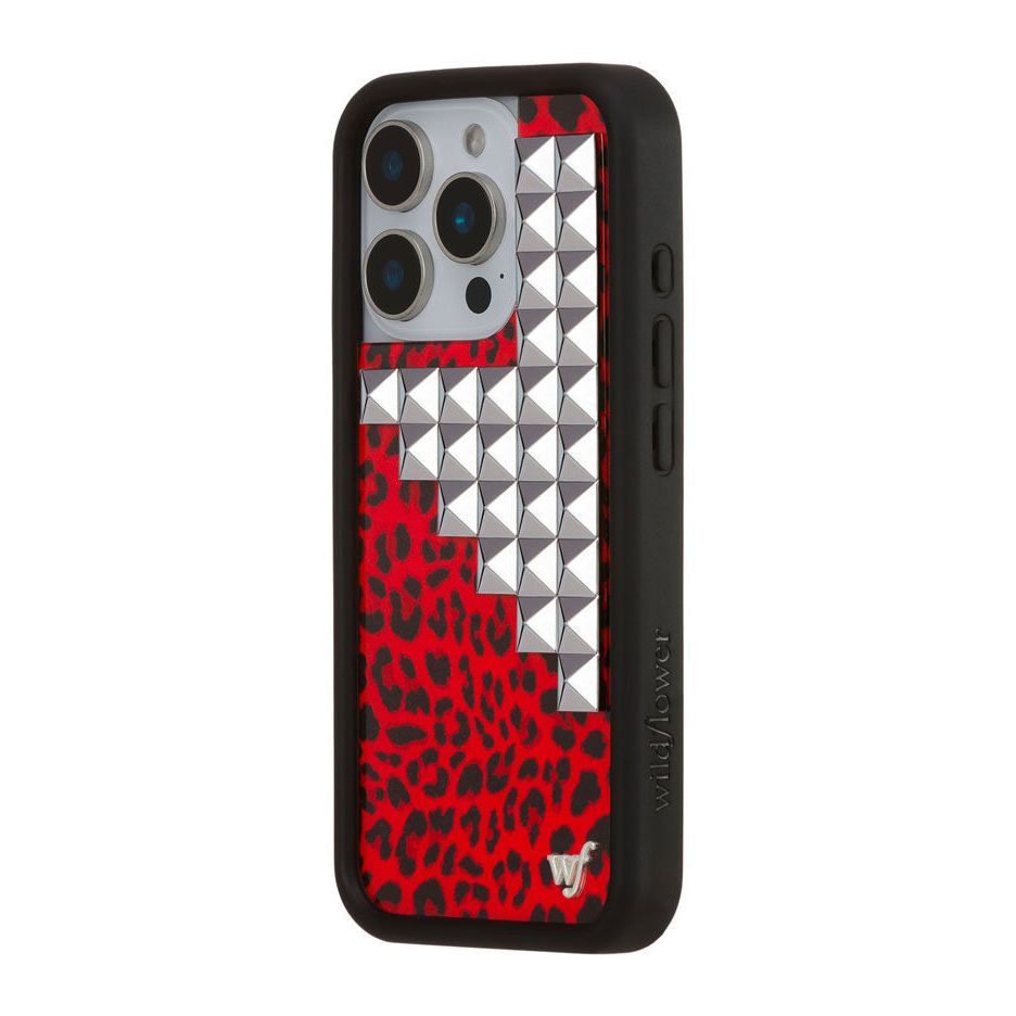 Red Meow Stud iPhone Case