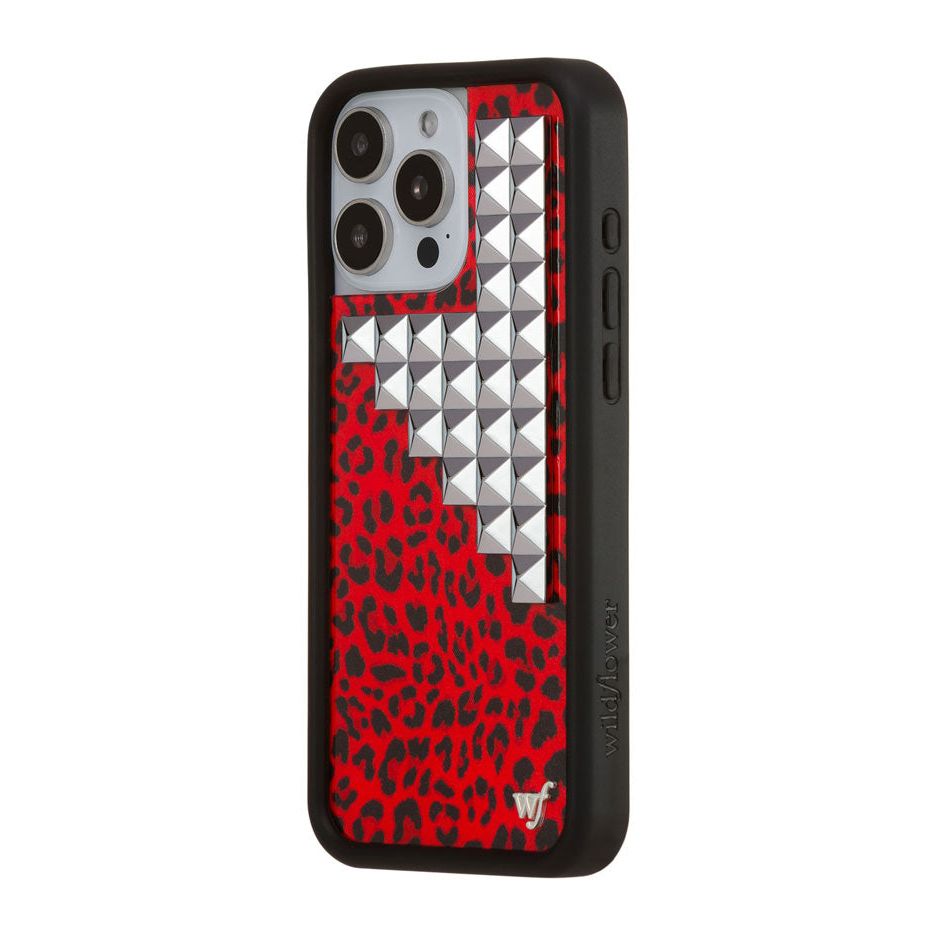 Red Meow Stud iPhone Case