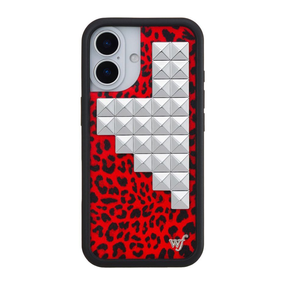 Red Meow Stud iPhone Case