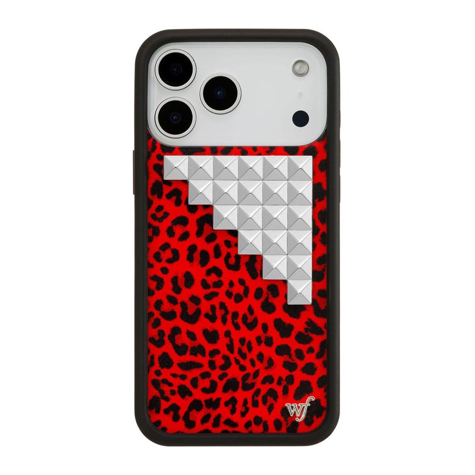 Red Meow Stud iPhone Case