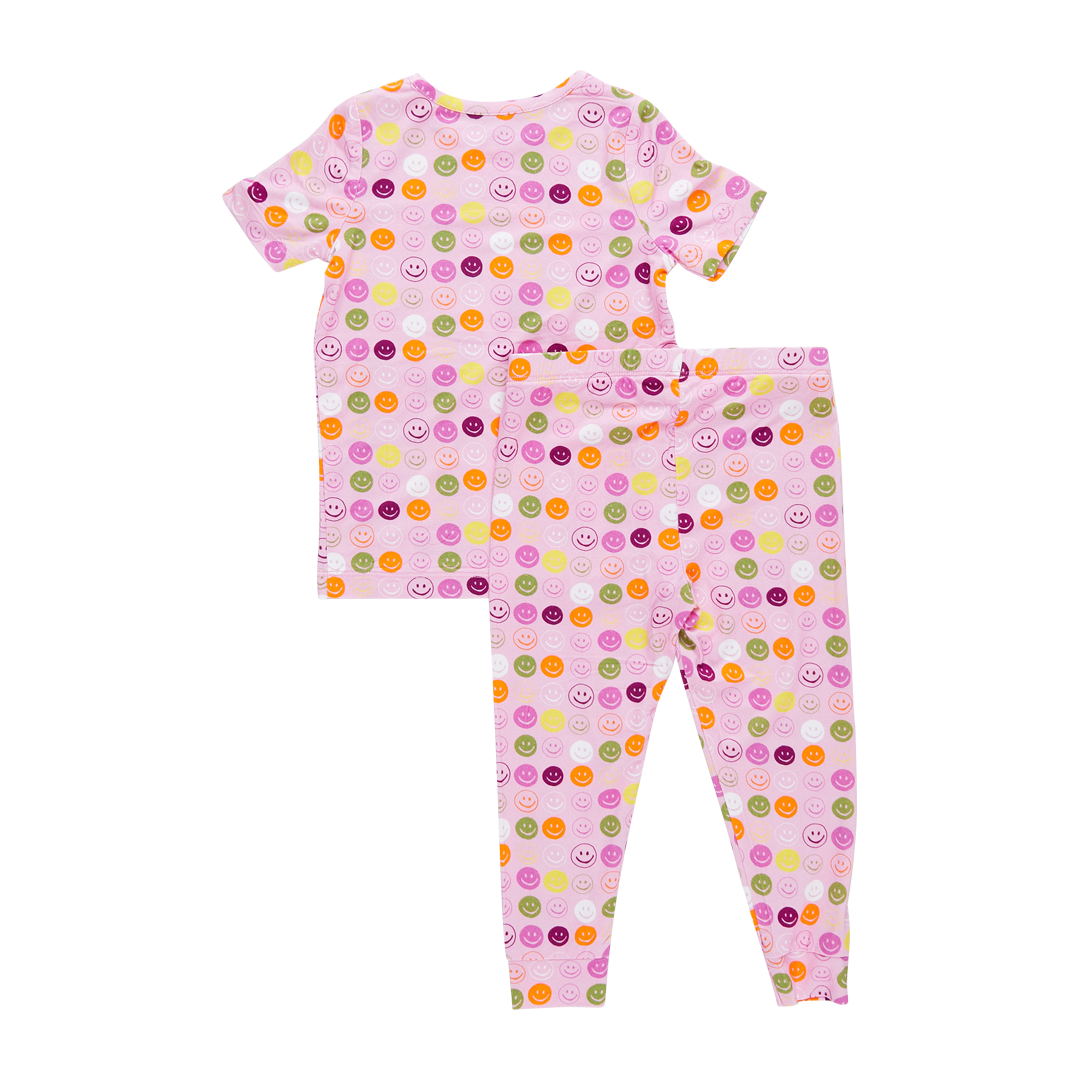 bamboo pj set | smiley