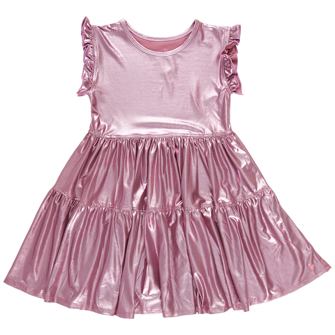 lame dress | light pink