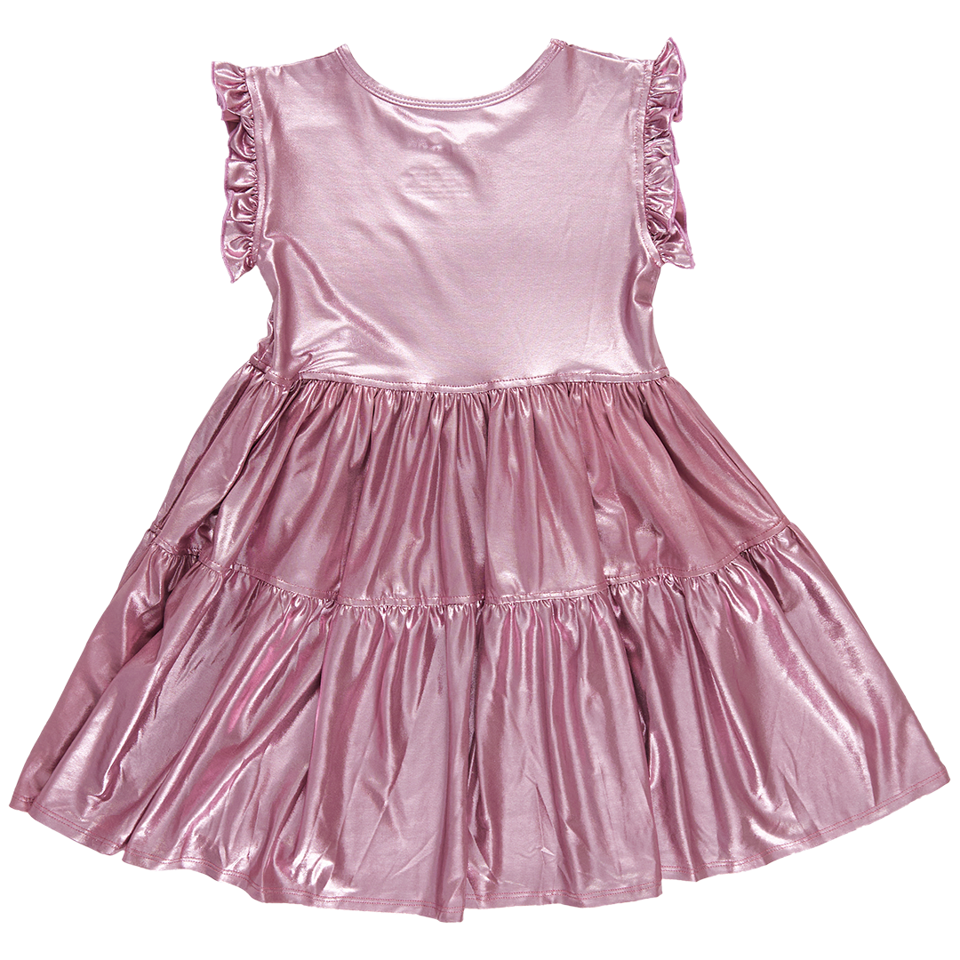 lame dress | light pink