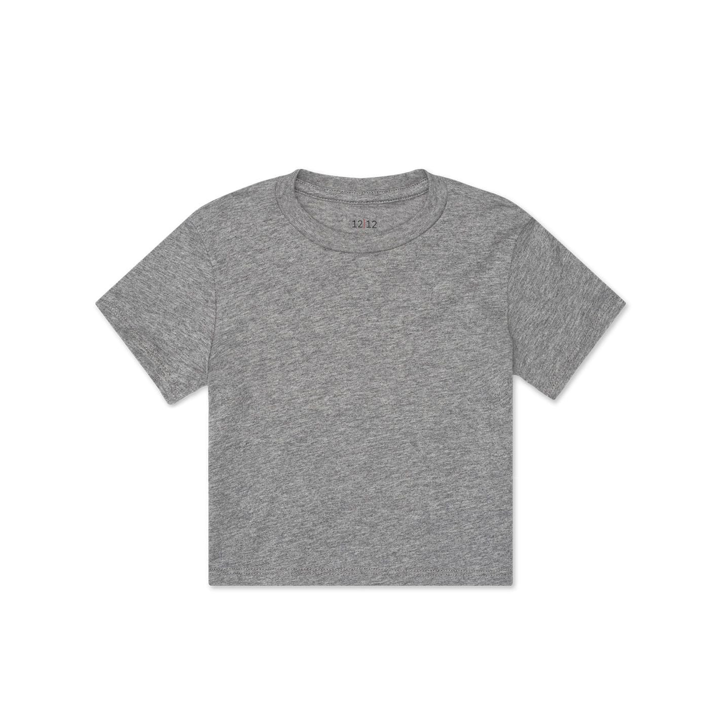 The Organic Short Sleeve Boxy Tee [Heather Grey]