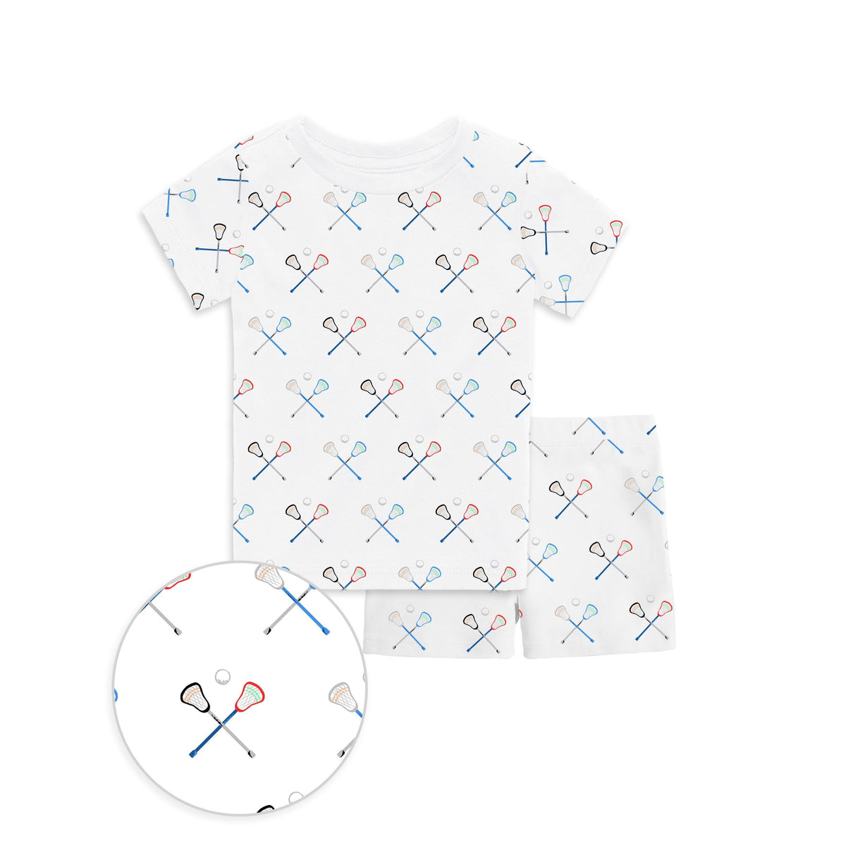 The Organic Short Sleeve Pajama Set [Lacrosse]