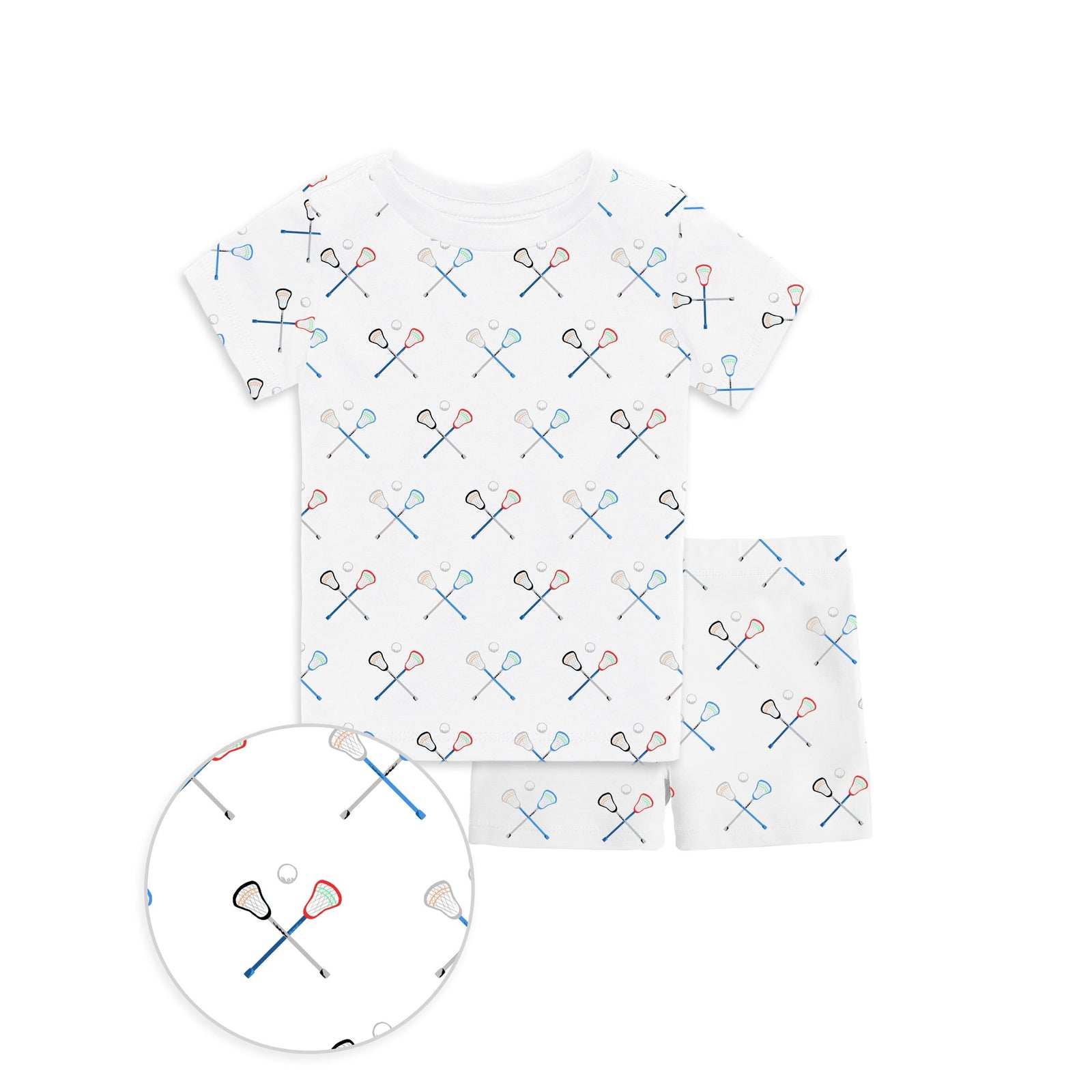 The Organic Short Sleeve Pajama Set [Lacrosse]