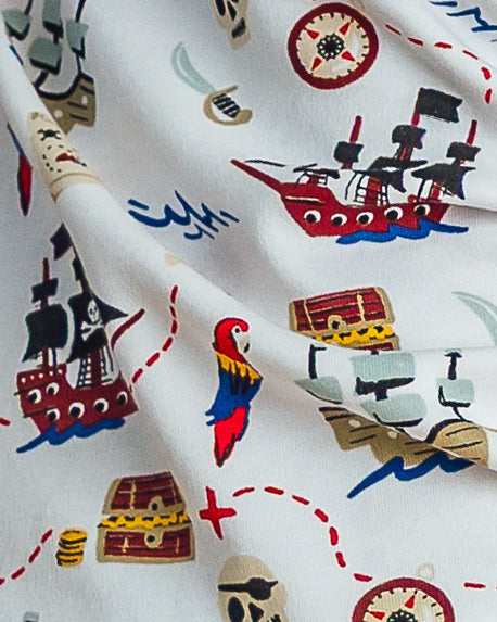 The Organic Short Sleeve Pajama Set [Ahoy Mates]