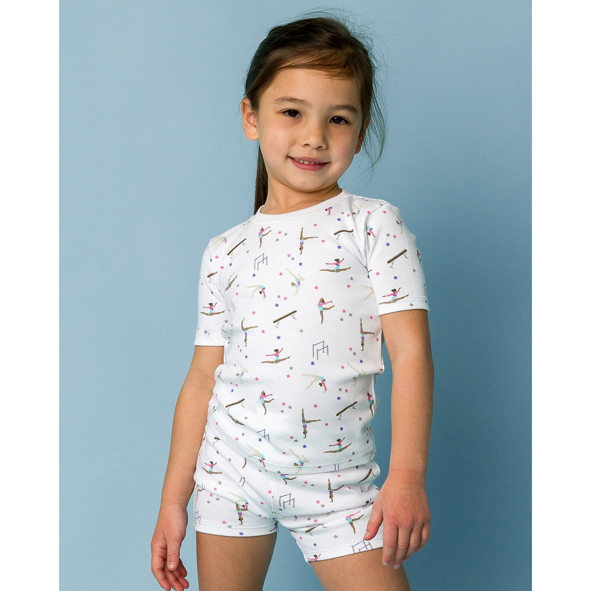 The Organic Short Sleeve Pajama Set [Gymnastics]