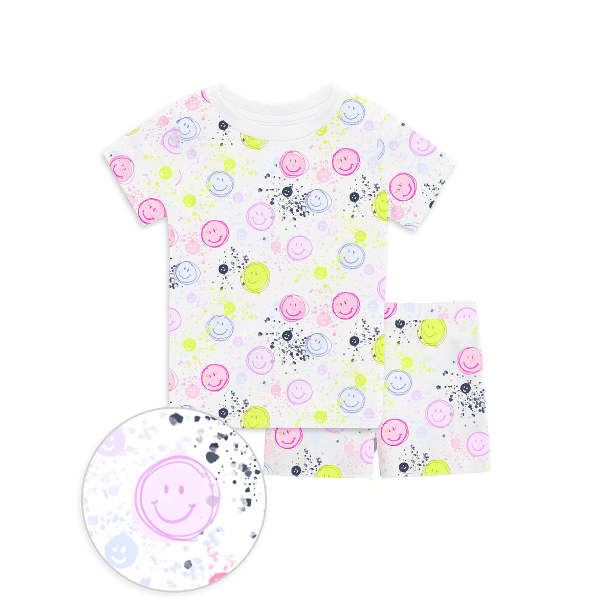 The Organic Short Sleeve Pajama Set [Smile]