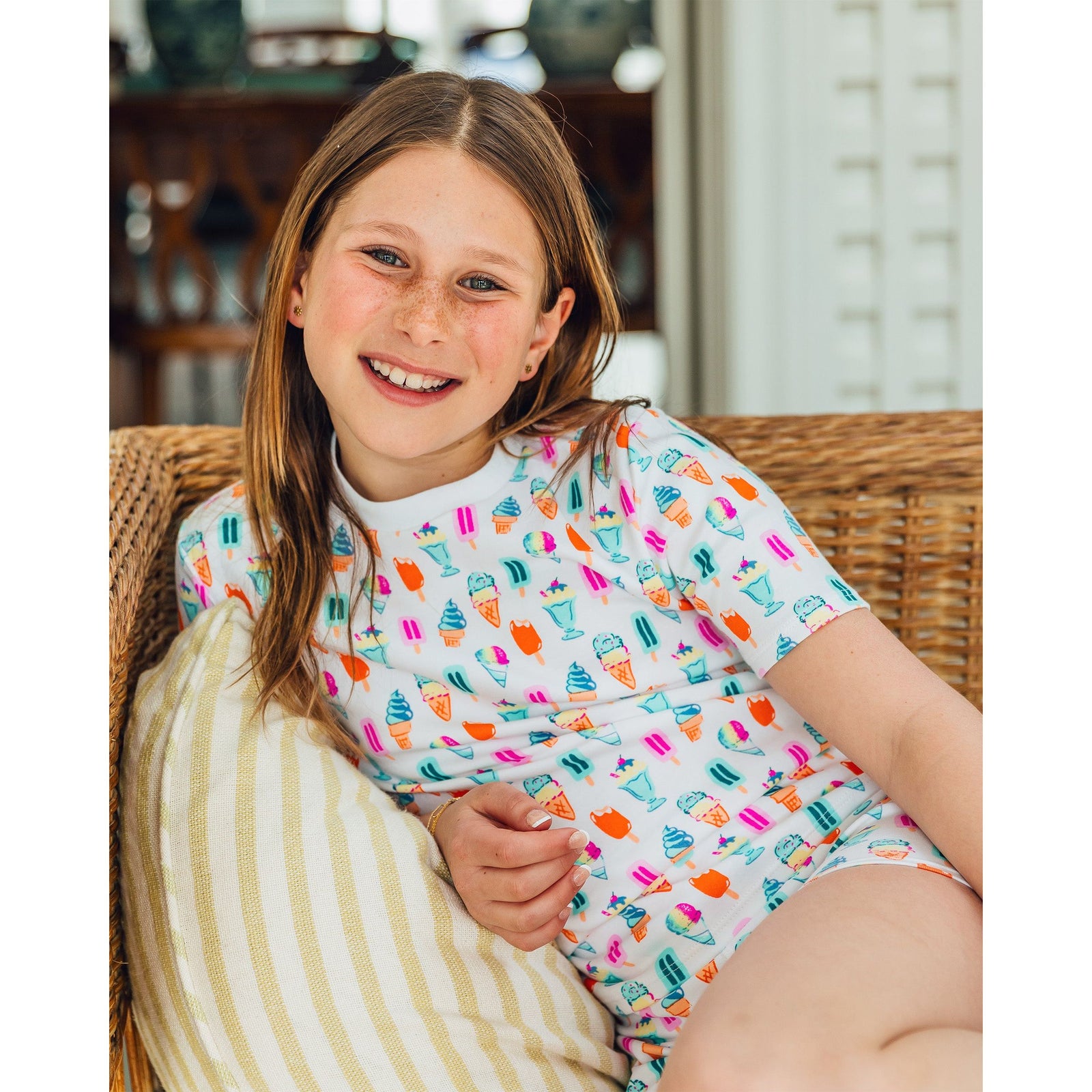 The Organic Short Sleeve Pajama Set [Sundae Funday]