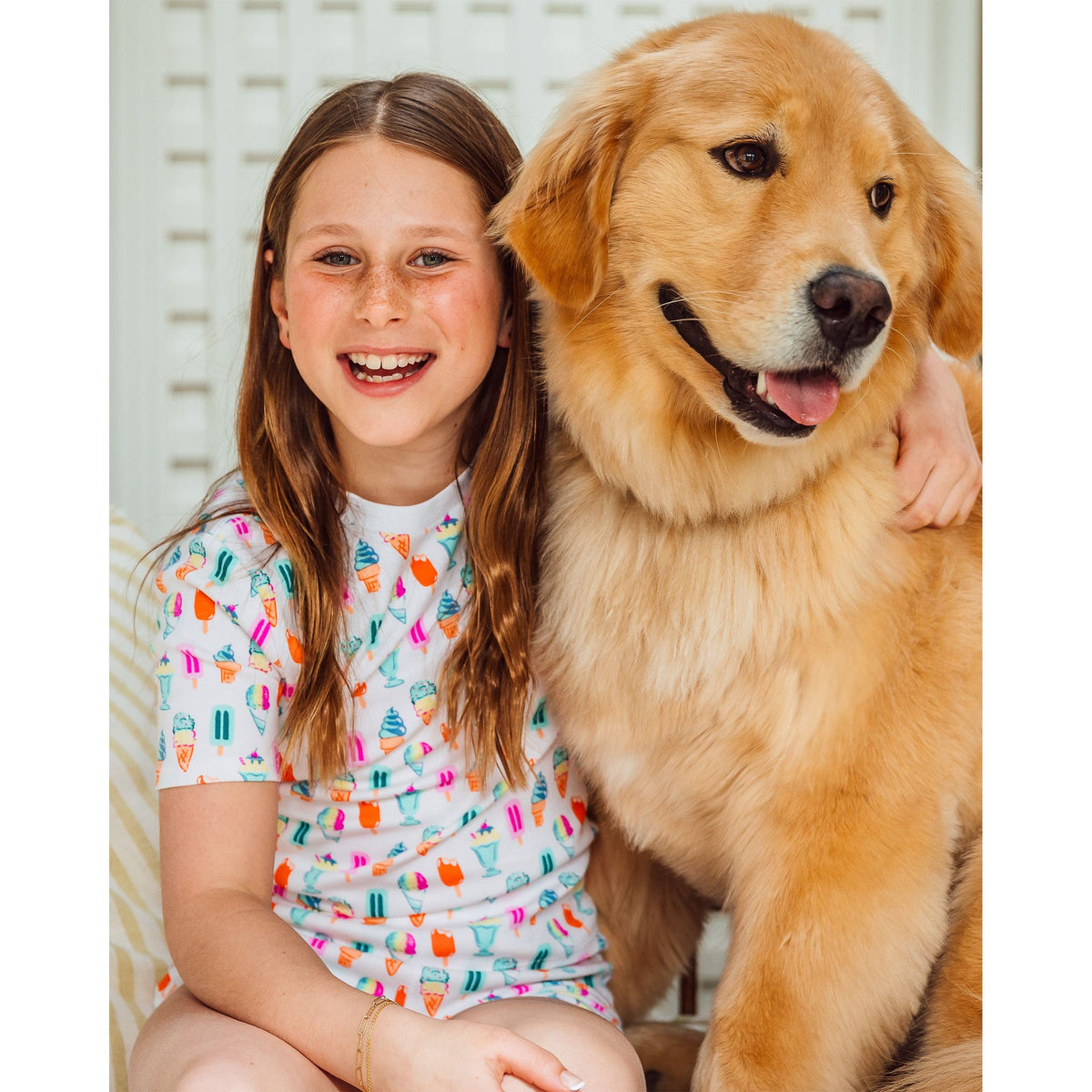 The Organic Short Sleeve Pajama Set [Sundae Funday]