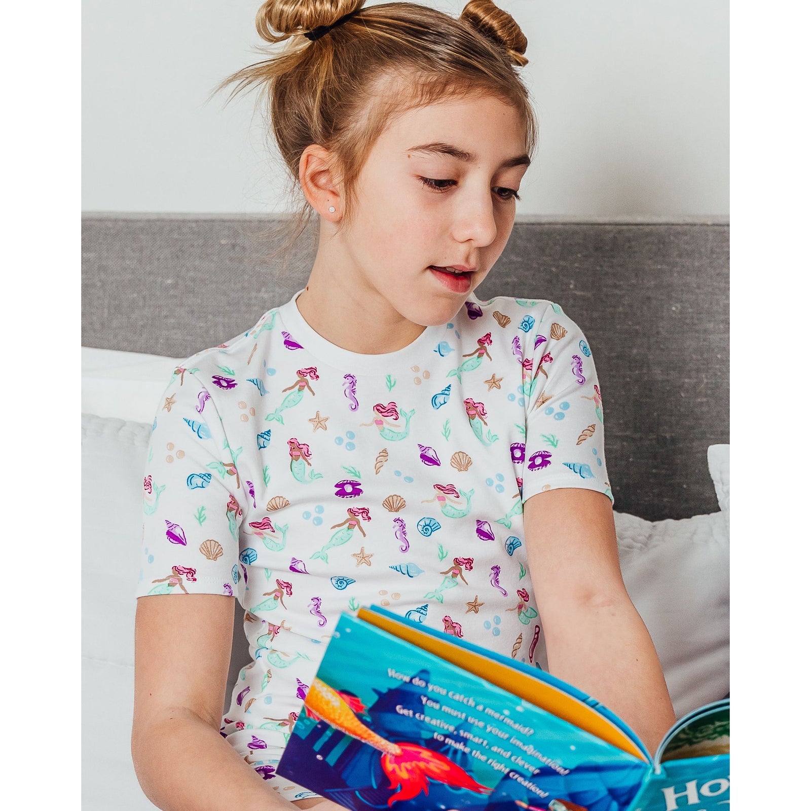 The Organic Short Sleeve Pajama Set [Under the Sea]