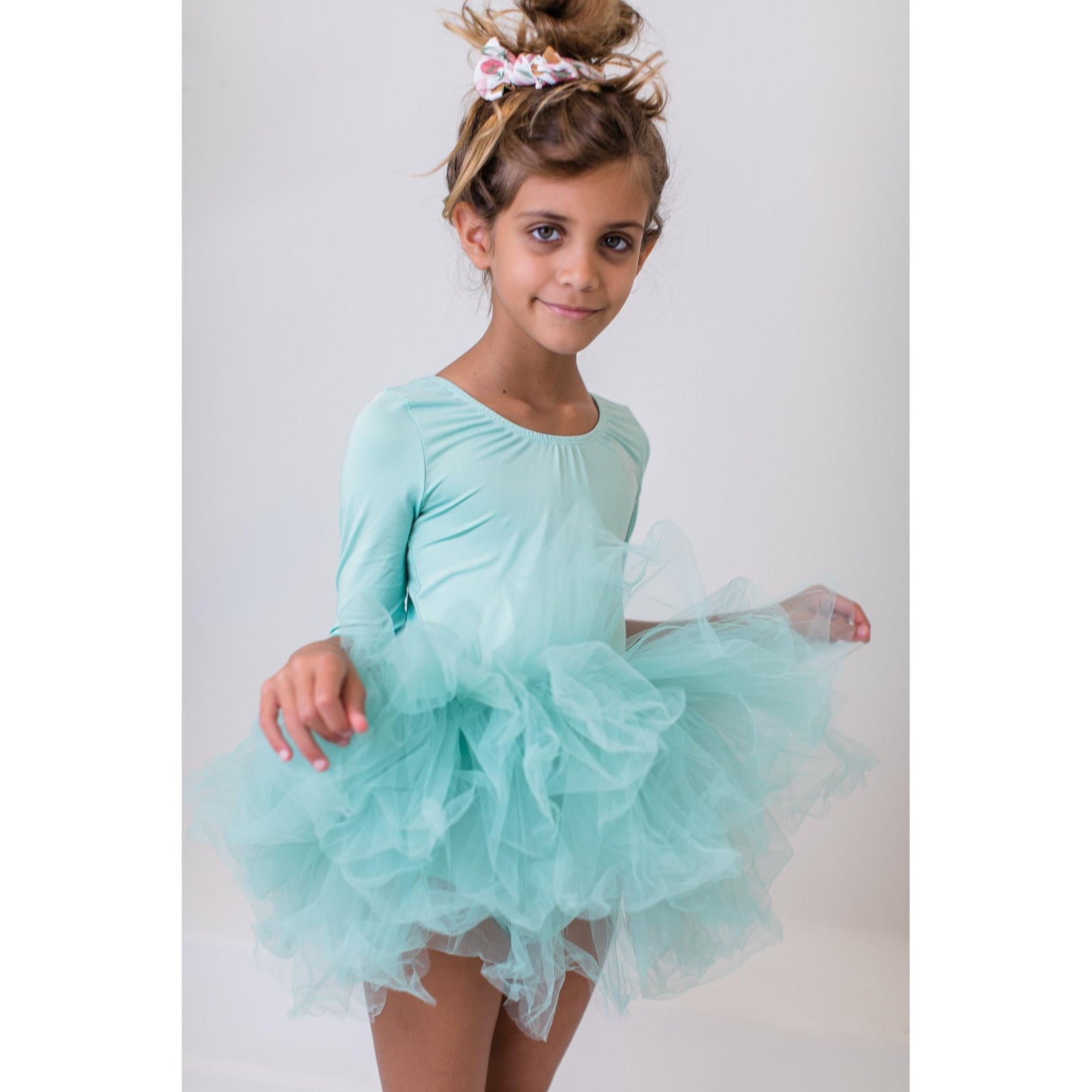 Sage 3/4 Tutu Leotard