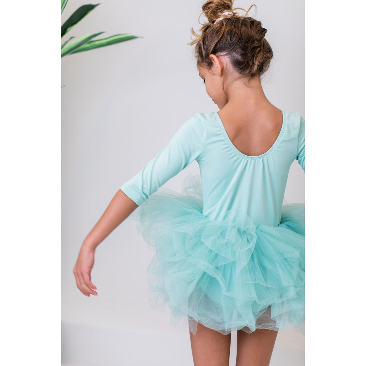 Sage 3/4 Tutu Leotard