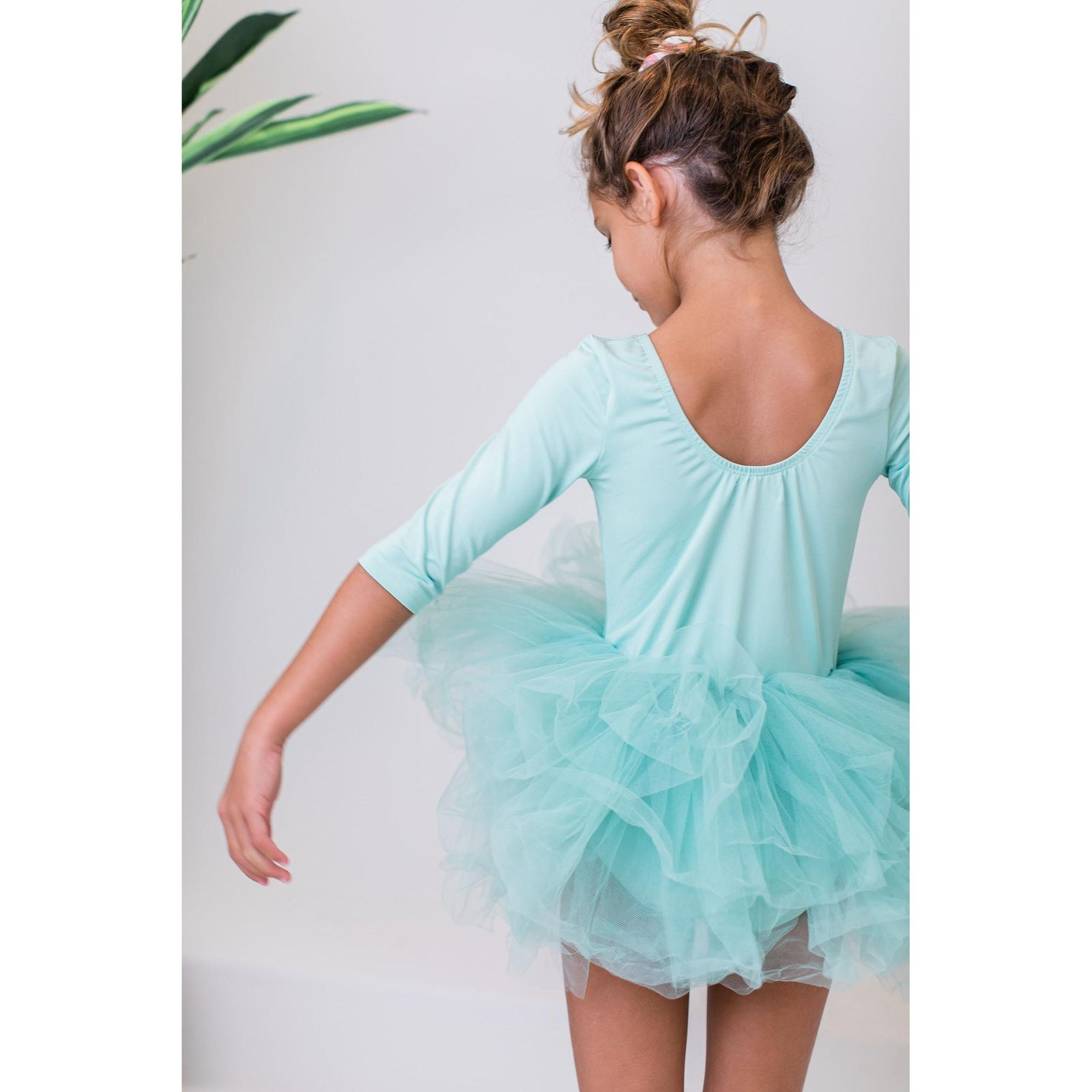 Sage 3/4 Tutu Leotard