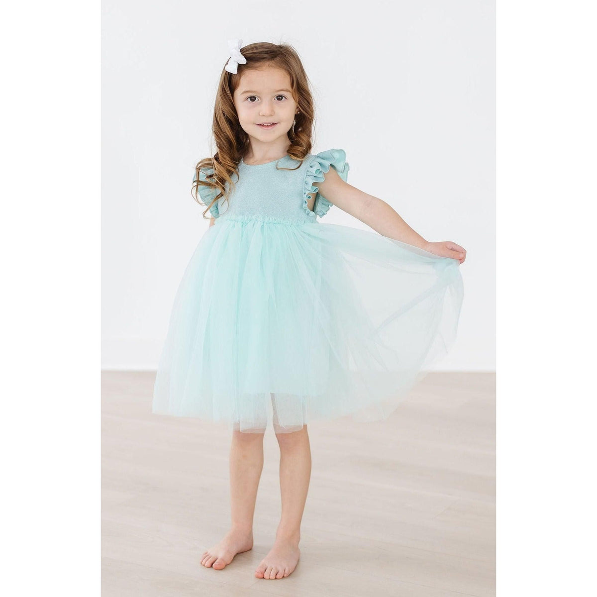 Sage Shimmer Tutu Dress