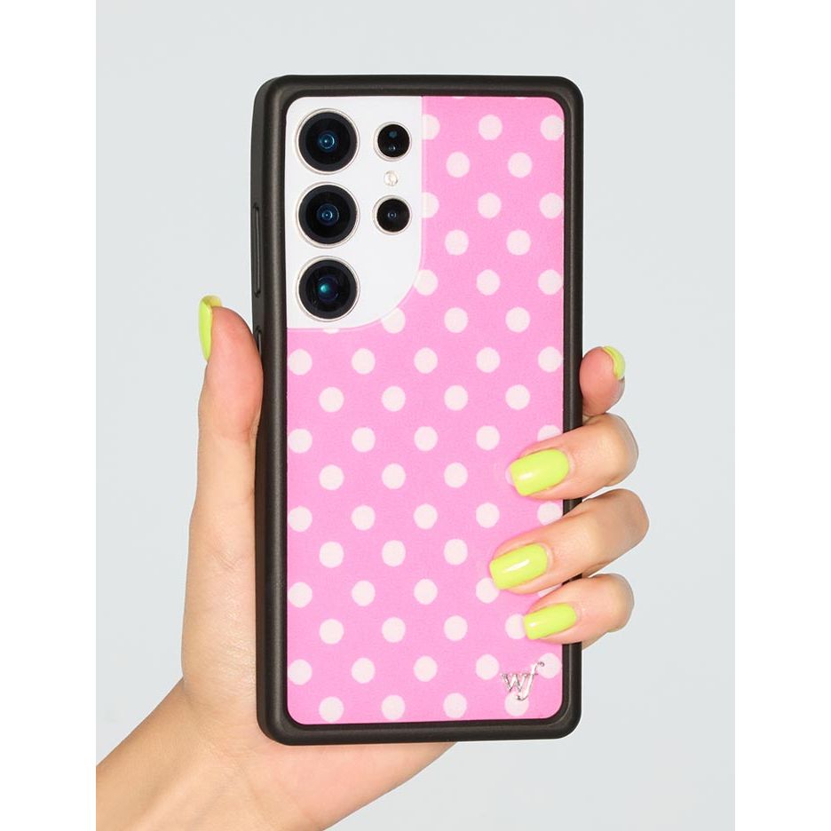 Polka Dot | Pink and White Samsung Galaxy Case