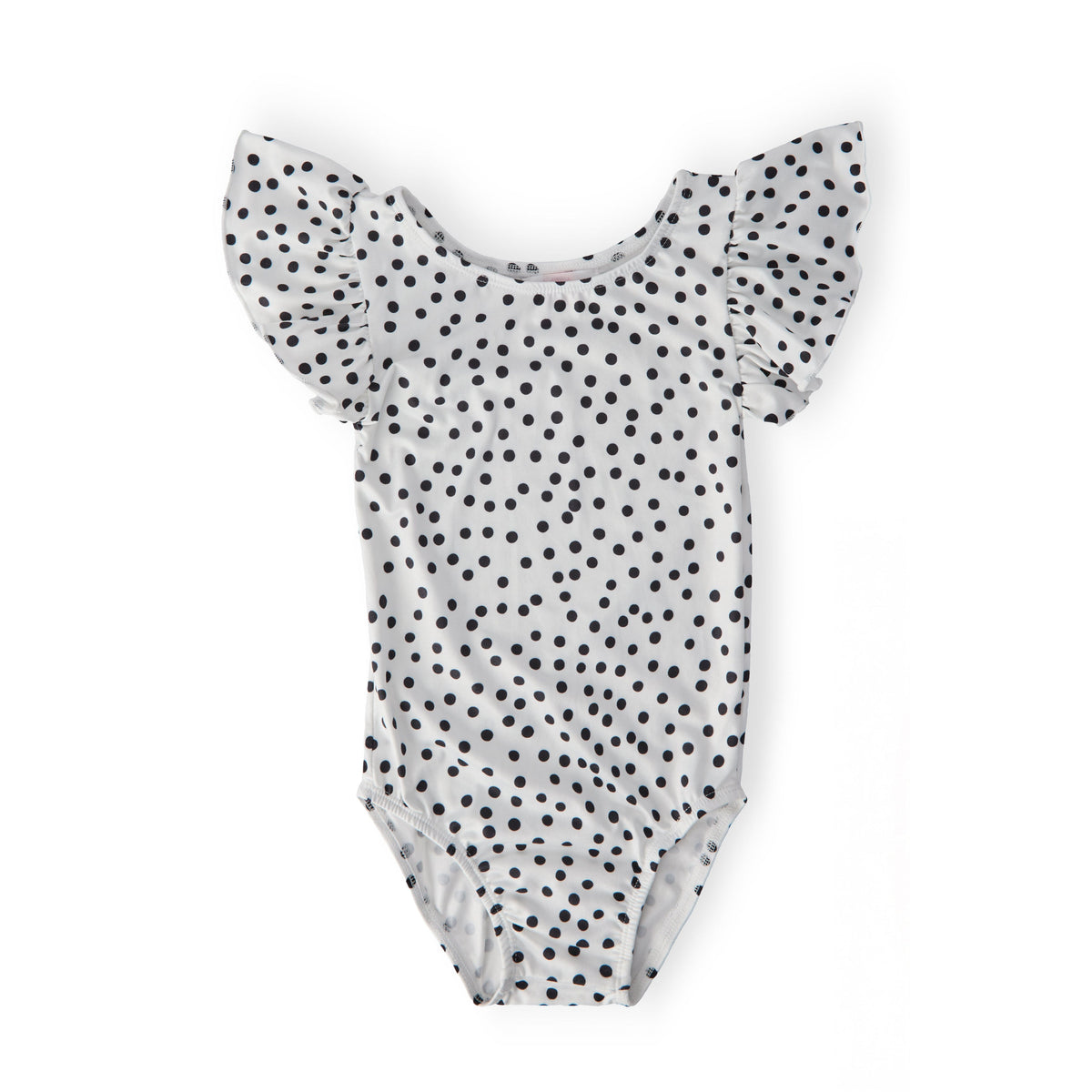 Scattered Dot S/S Flutter Sleeve Leotard