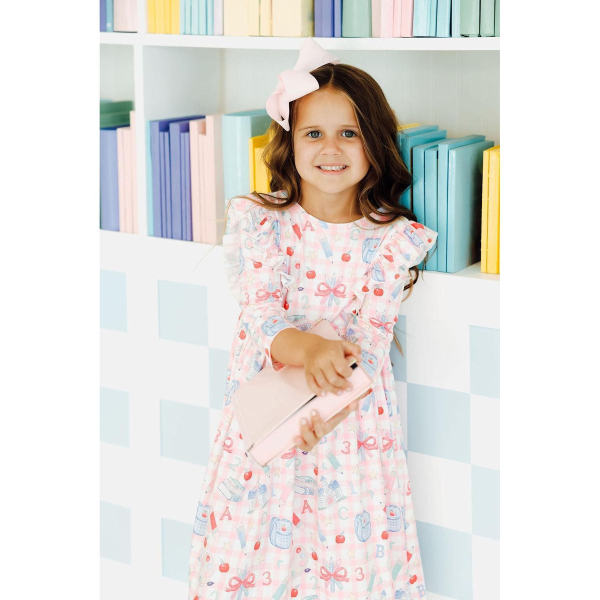 School Days 3/4 Ruffle Twirl Dress