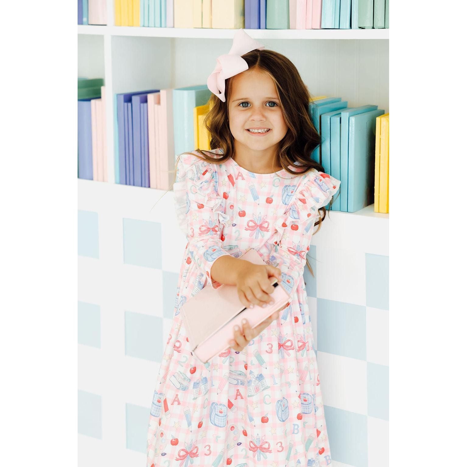 School Days 3/4 Ruffle Twirl Dress
