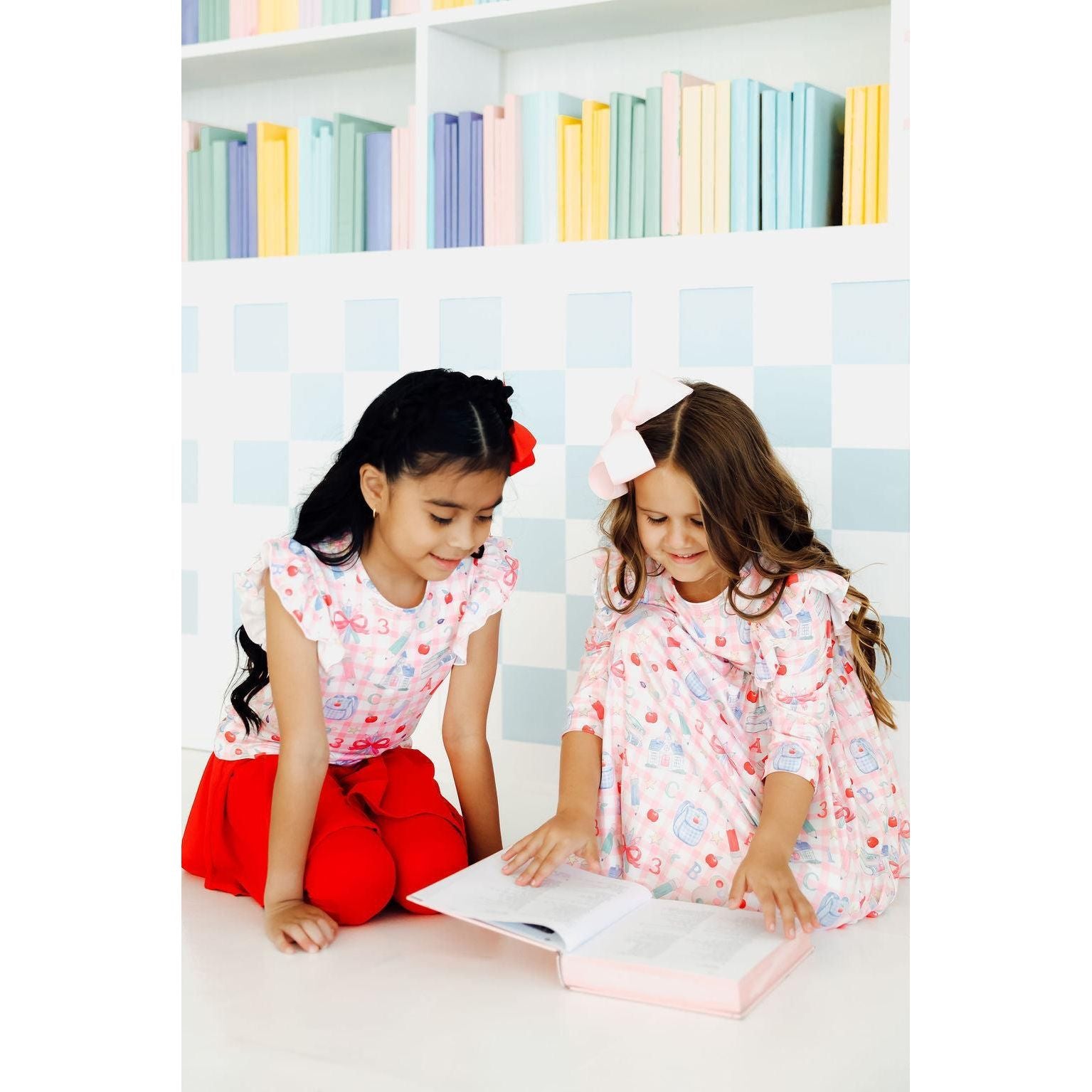 School Days S/S Ruffle Tee