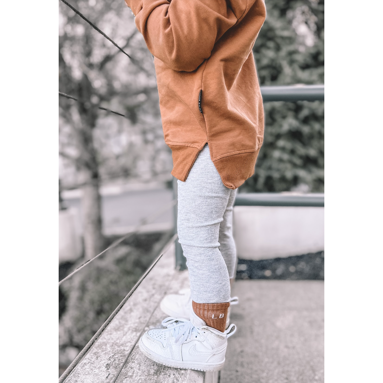 Ribbed Legging - Grey