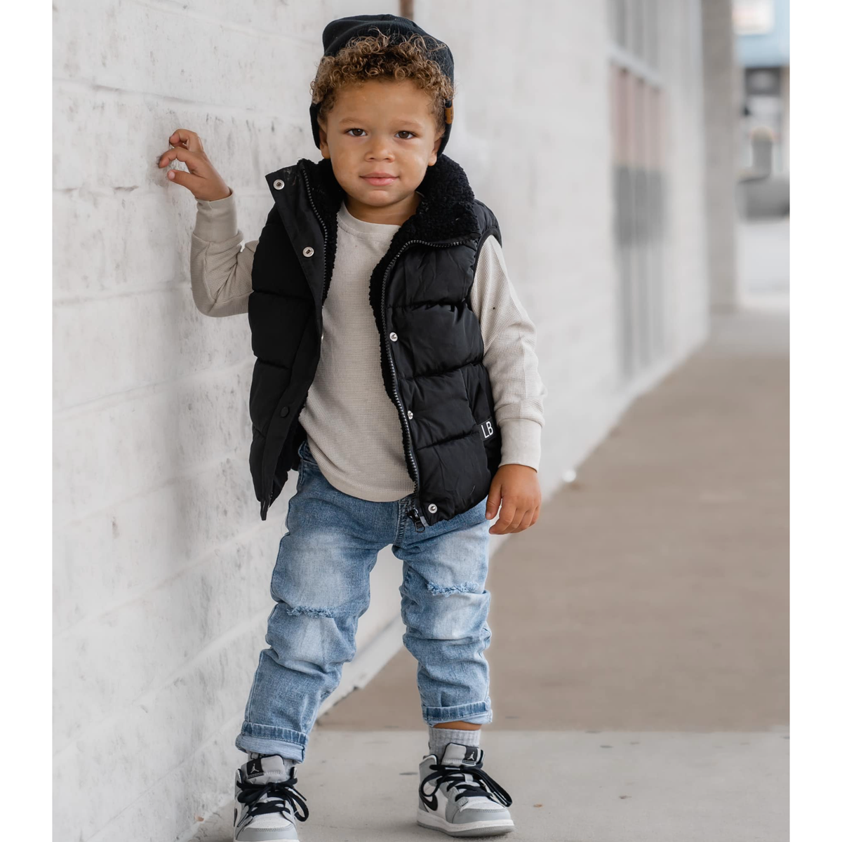 Relaxed Fit Distressed Denim