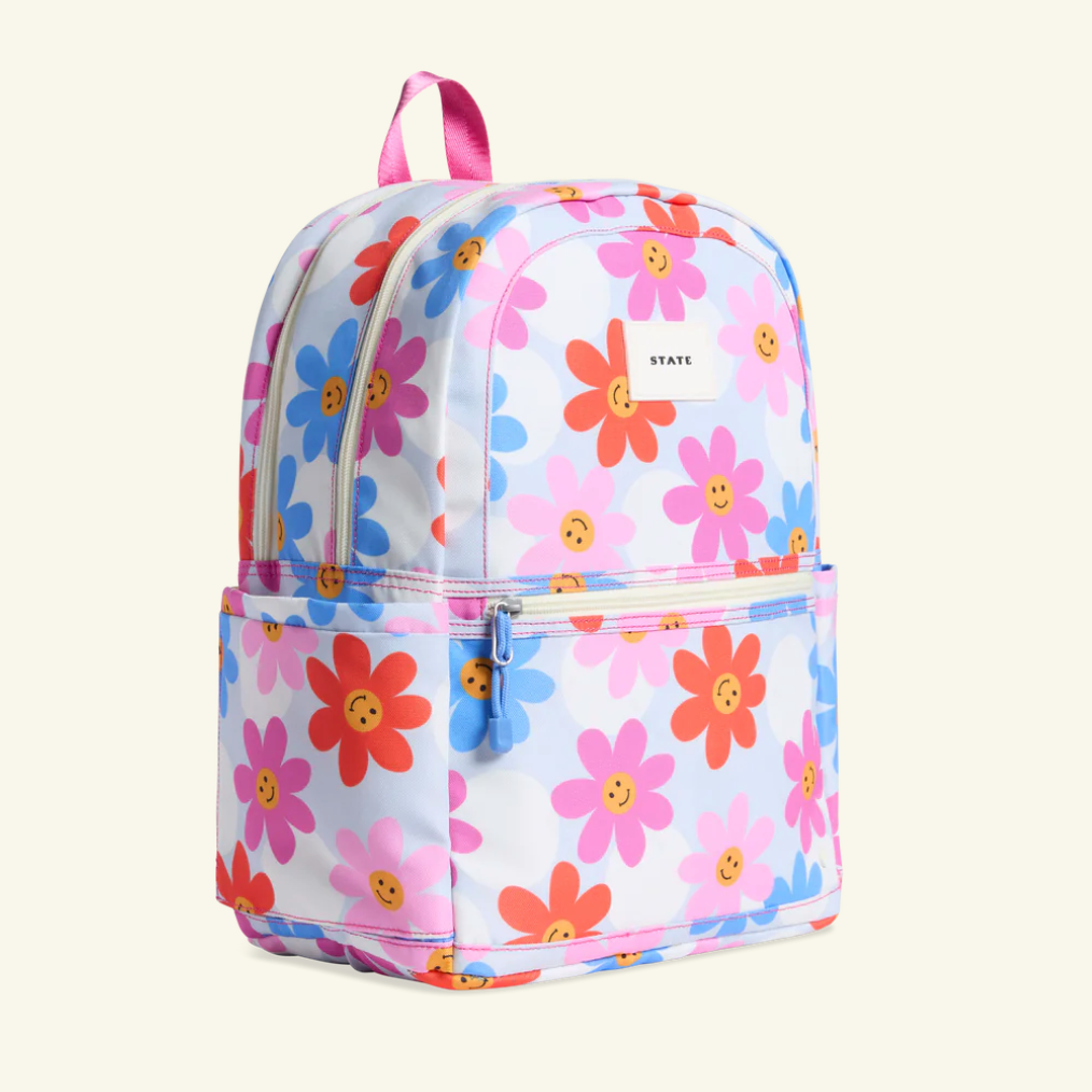 kane kids double pocket backpack | daisies