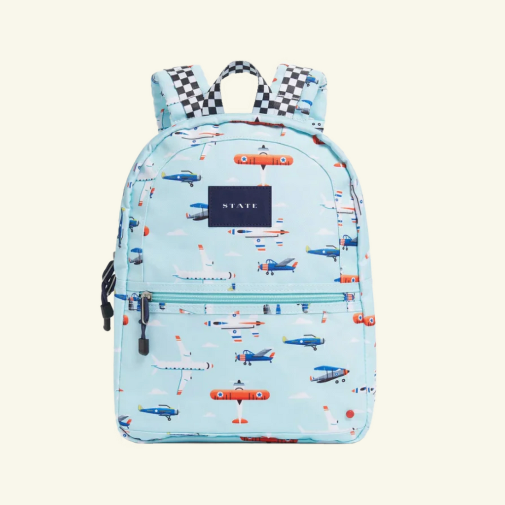 kane kids mini travel backpack | airplanes
