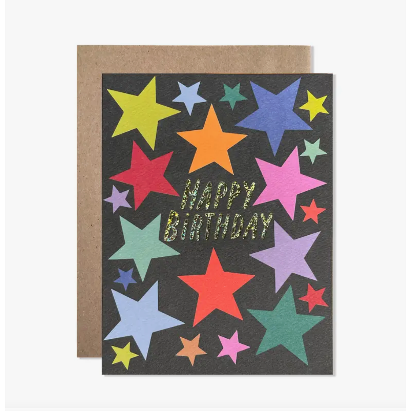 happy birthday stars card