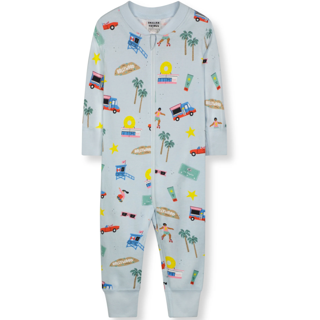goodnight los angeles footie pajamas