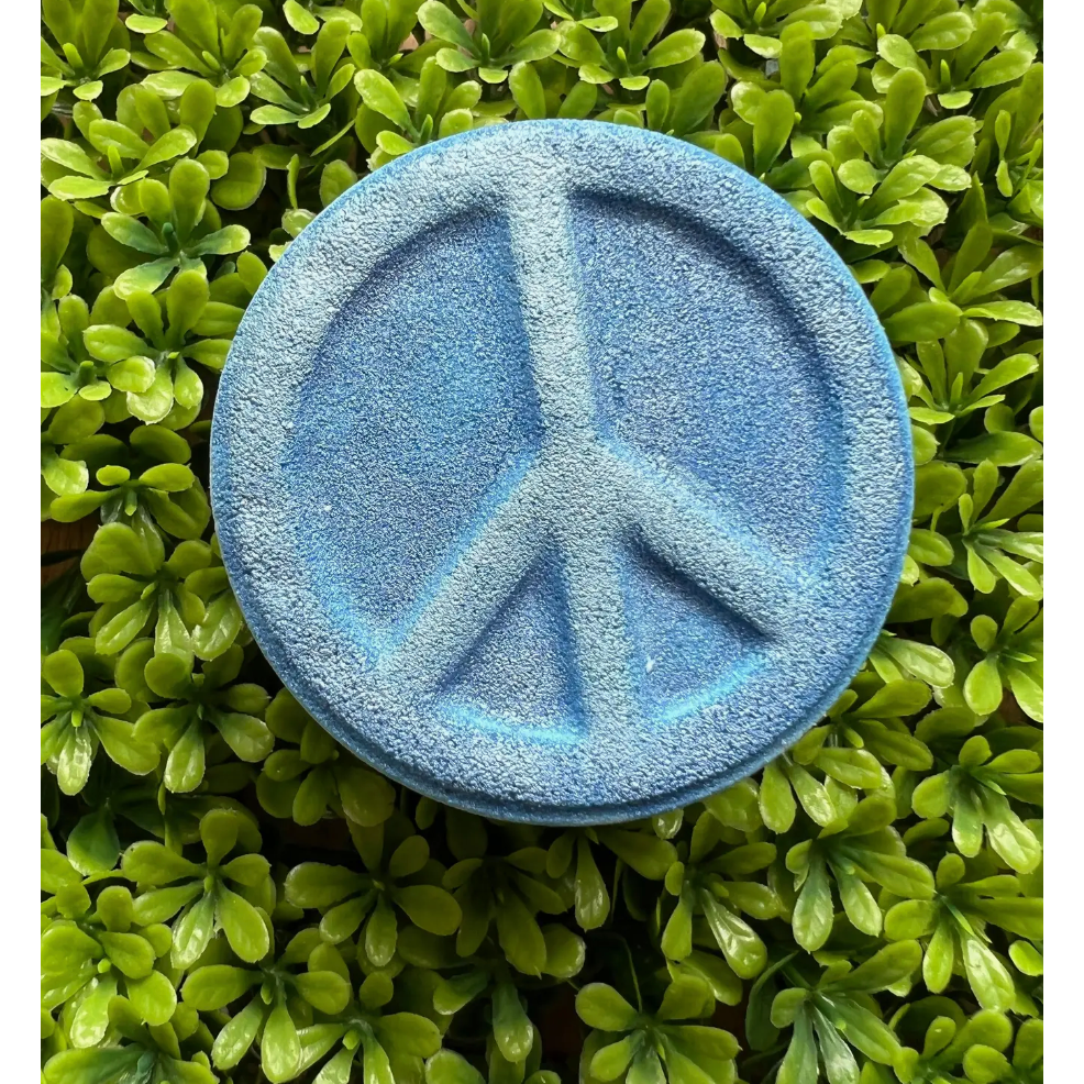 peace sign bubble bath bomb