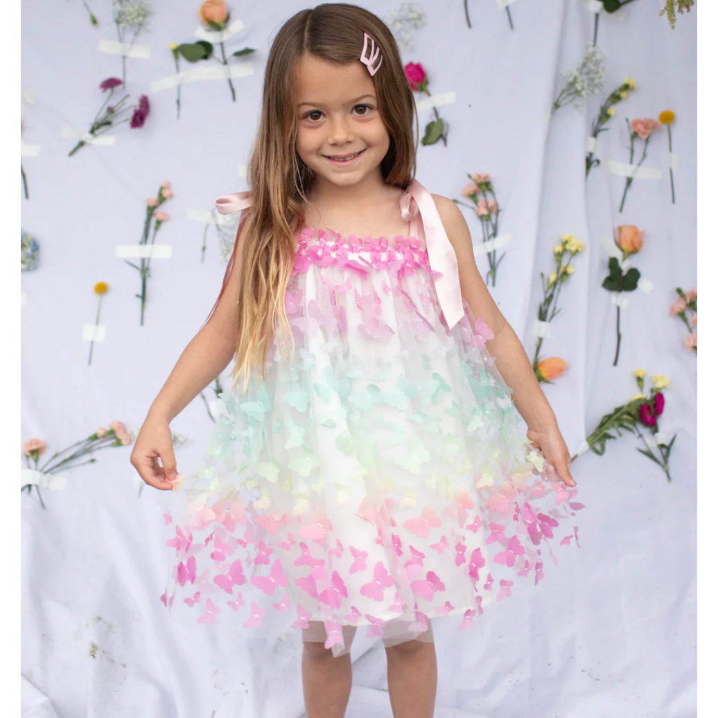 rainbow butterfly dress
