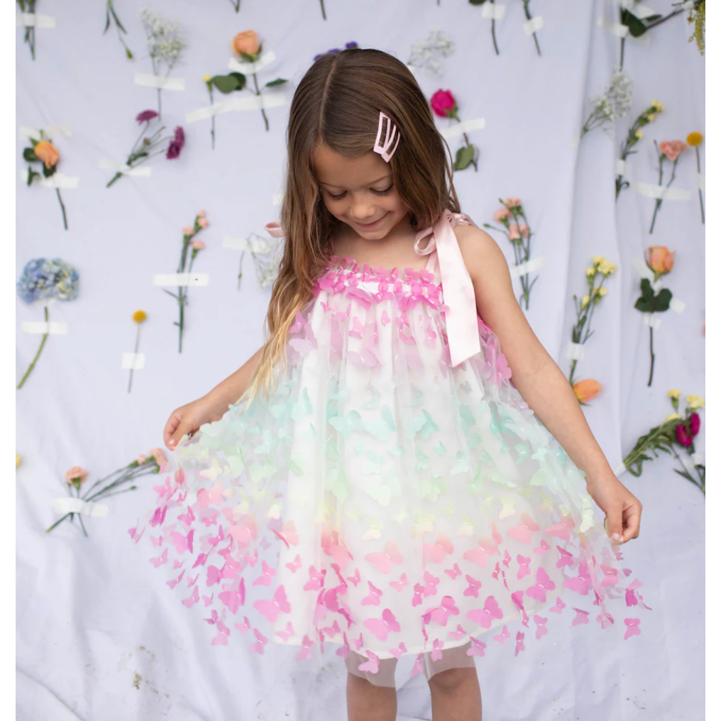 rainbow butterfly dress