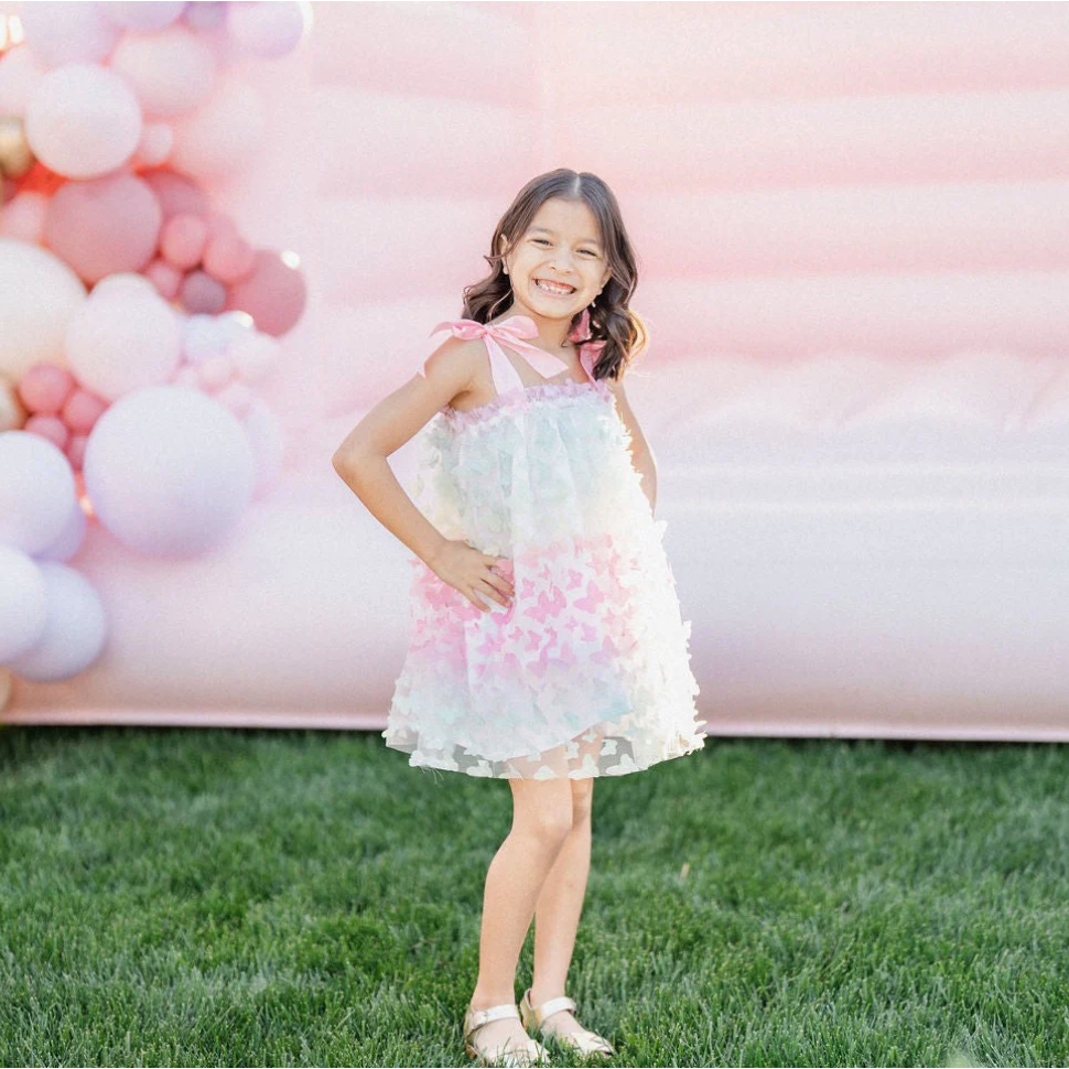 rainbow butterfly dress