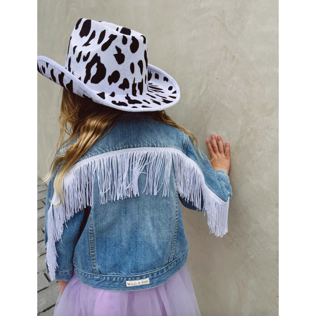cowgirl fringe jacket | white