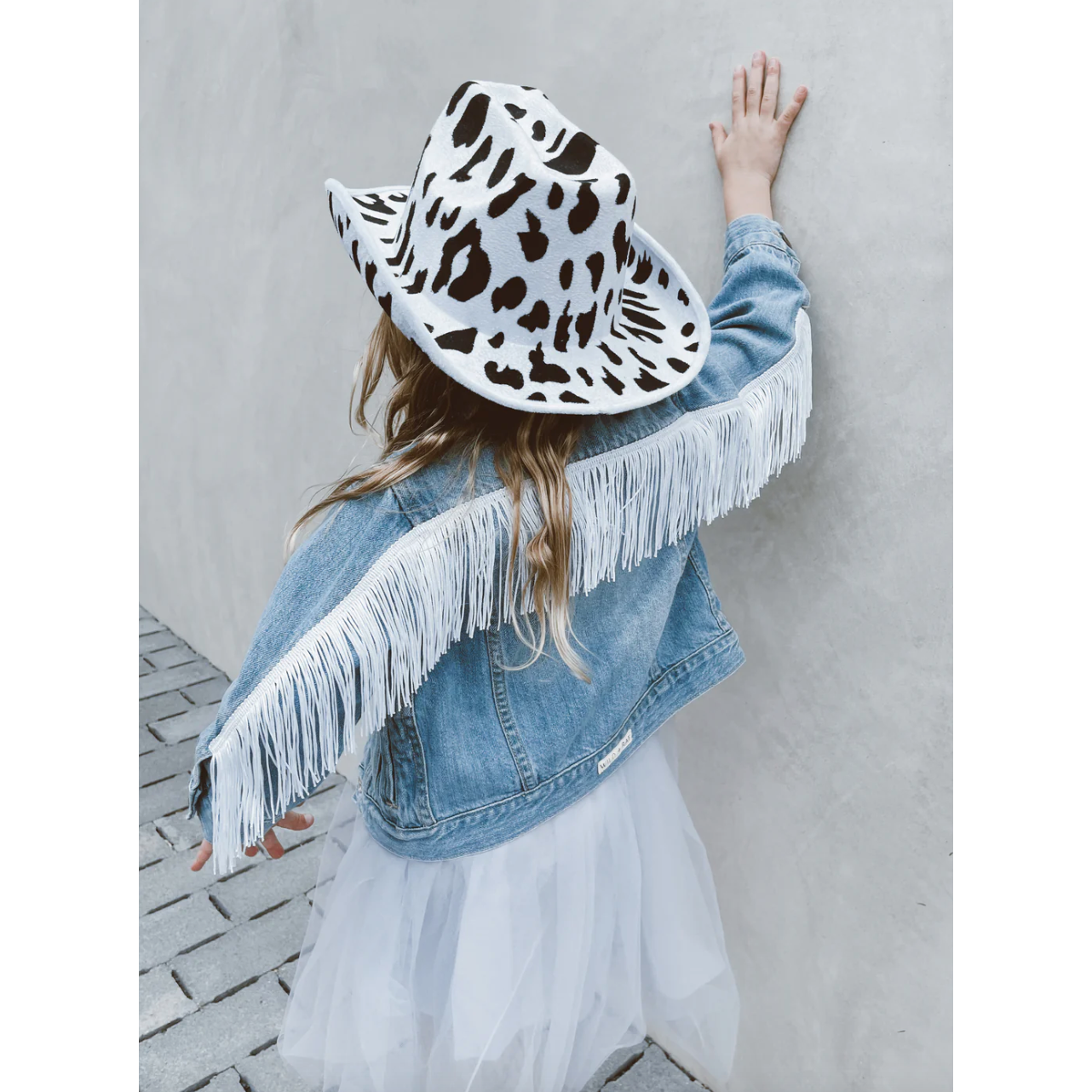 cowgirl fringe jacket | white