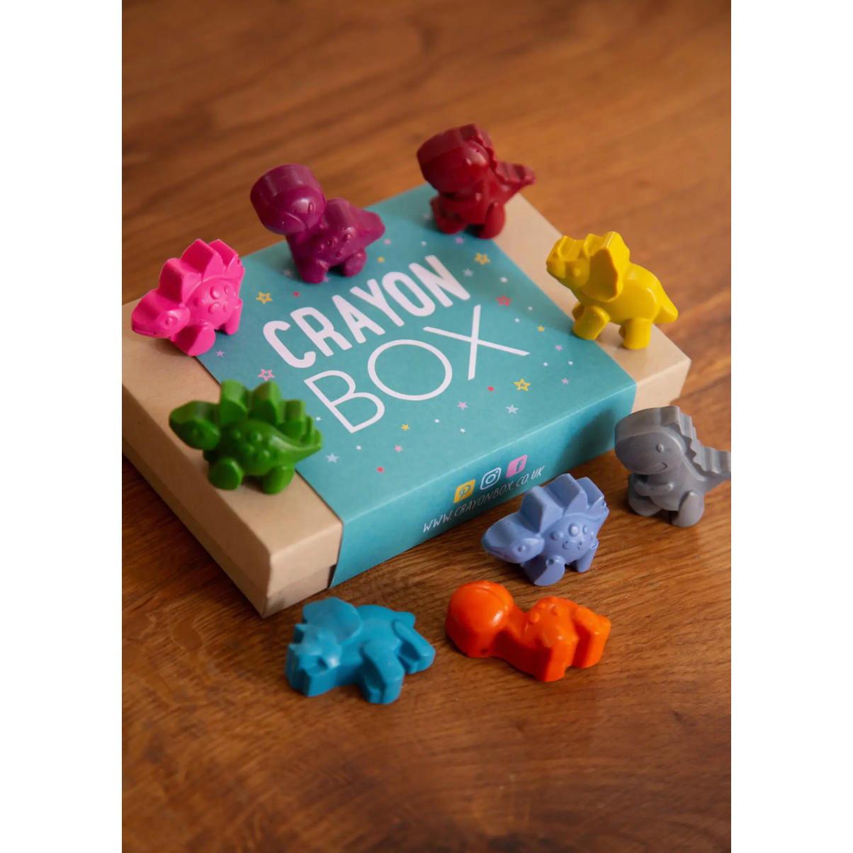 dinosaur wax crayons