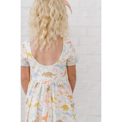 classic scoop twirl dress | dainty dinos