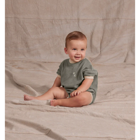 noah romper || olive