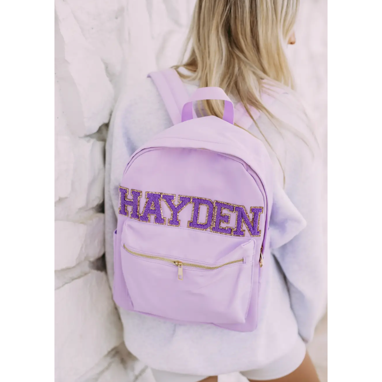 customizable backpack | lilac