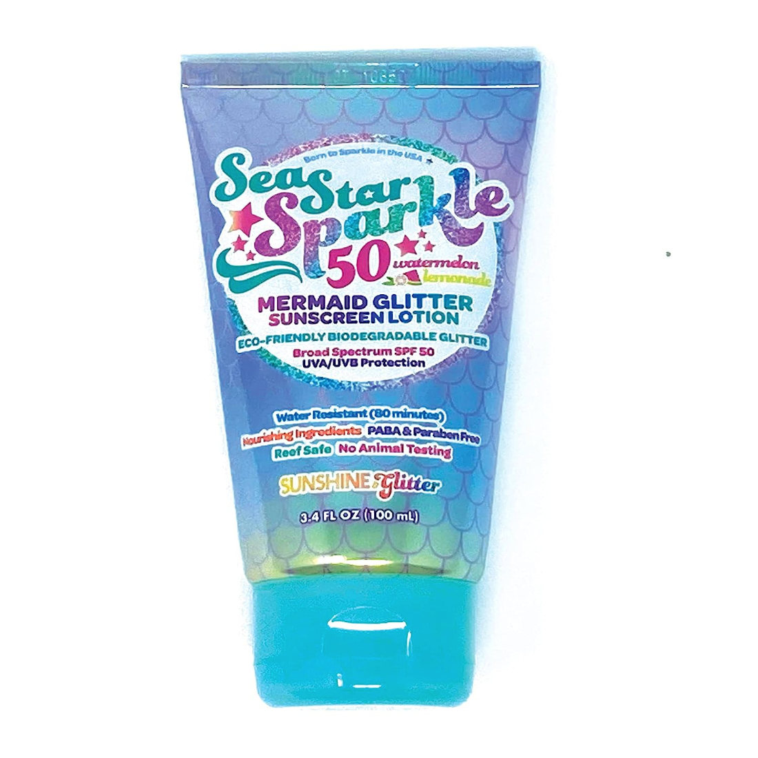 sea star sparkle SPF 50 sunscreen | mermaid