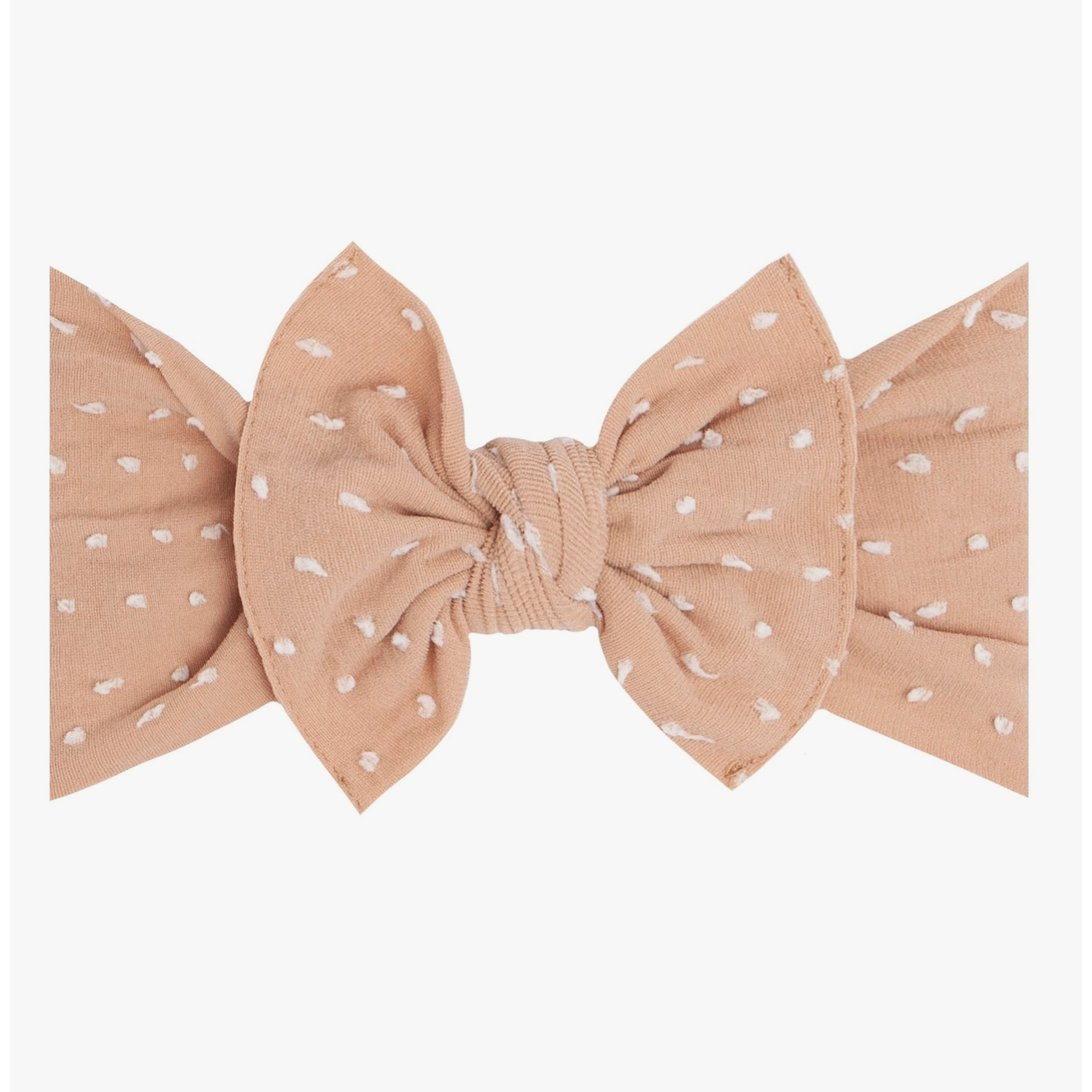 bow headband | blush dot
