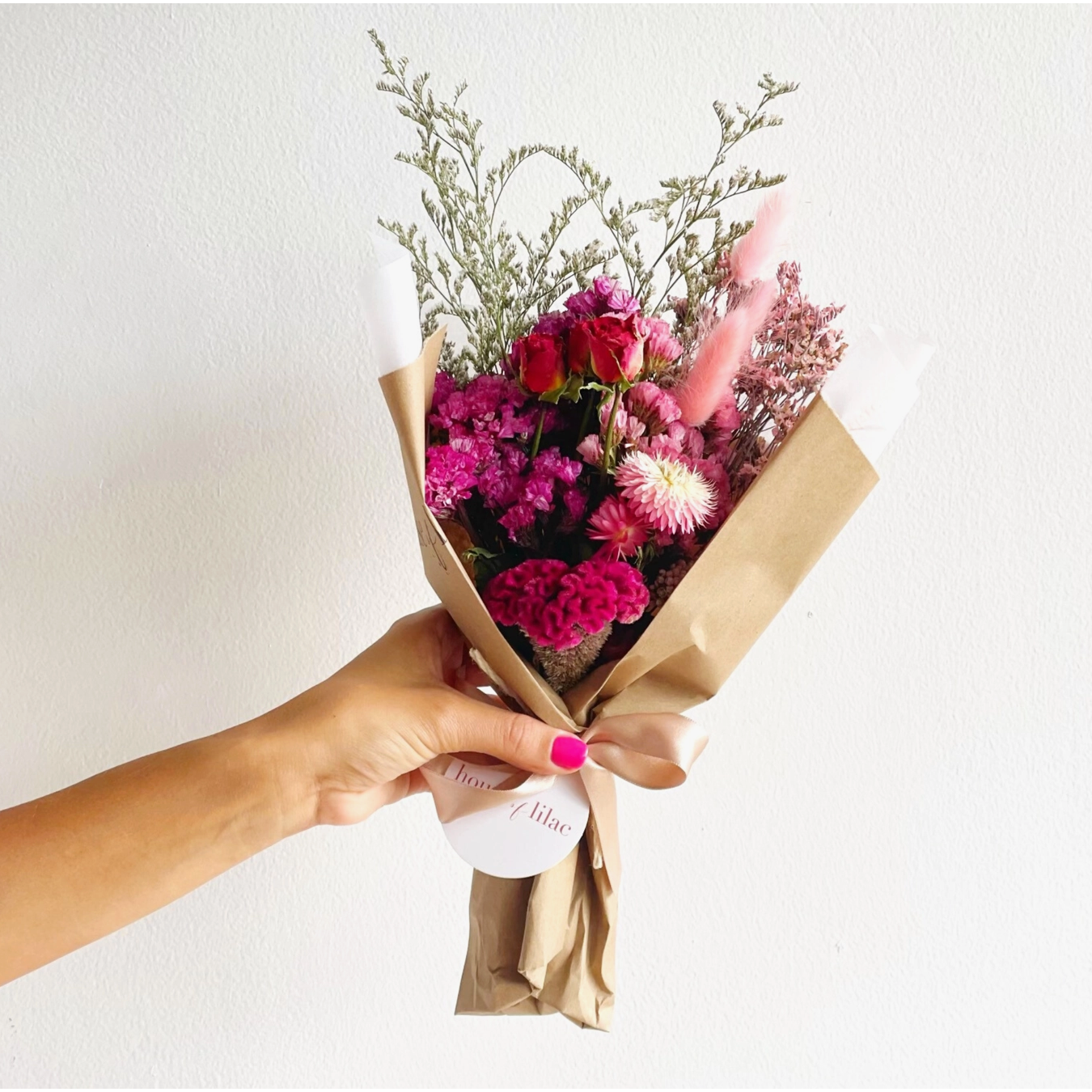 classic dried flower bouquet | romantic